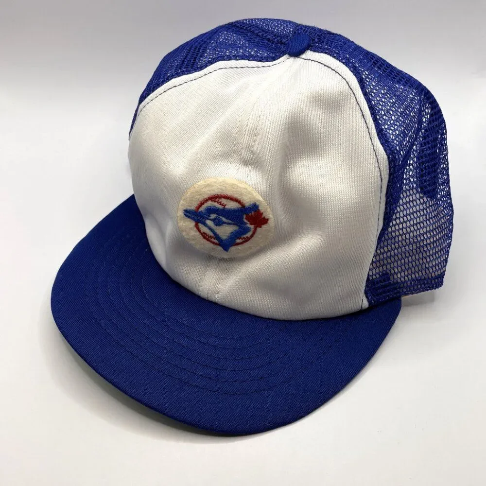 Vintage 1980s Toronto Blue Jays MLB SnapBack Hat Cap Annco Made In USA - Large